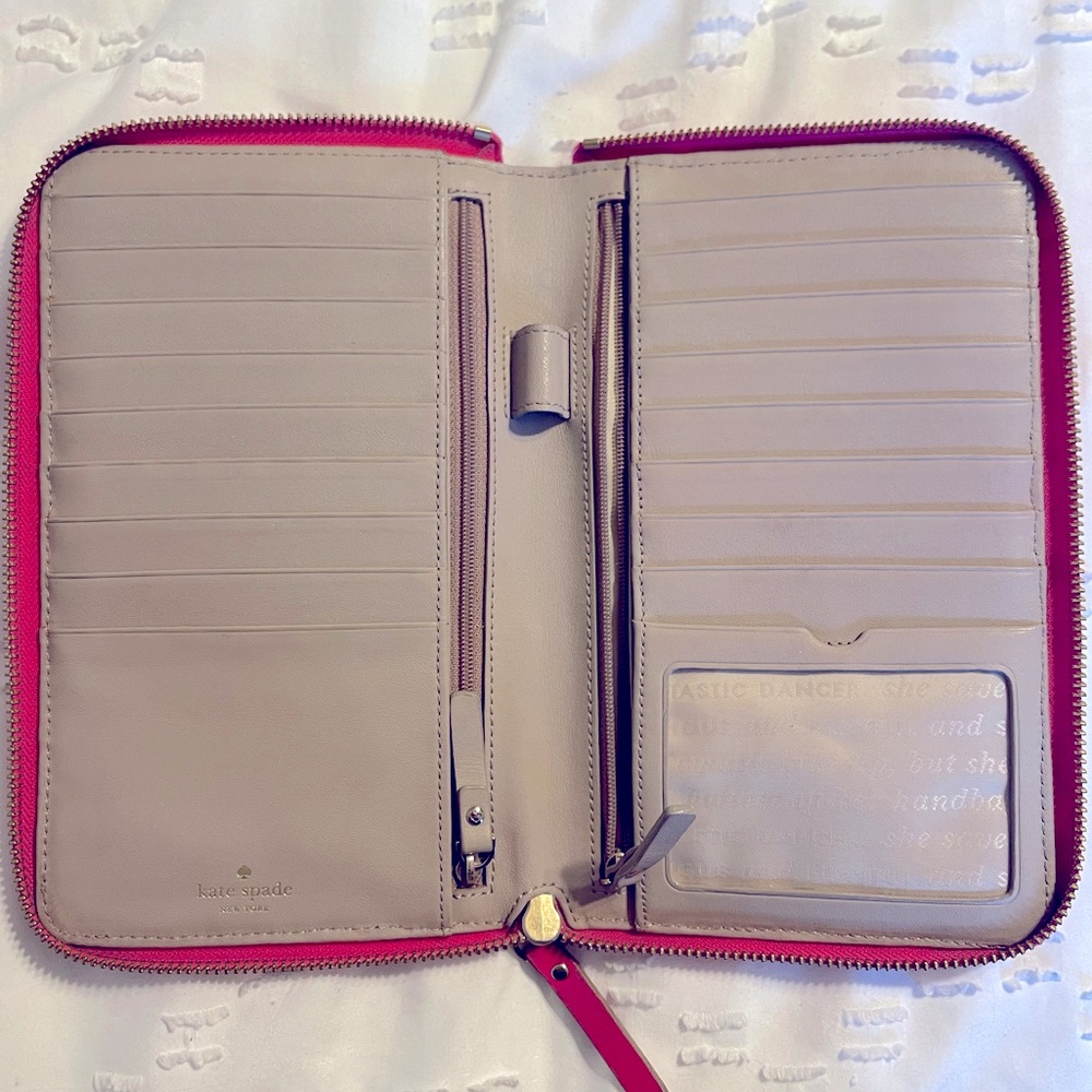 Kate Spade large travel wallet